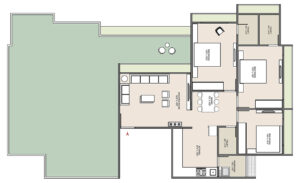 3 BHK - C Type Penthouse